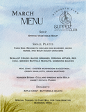 March Supper Club Tickets